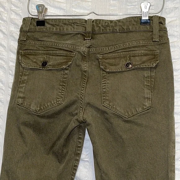 Joe’s Jeans Olive Green Skinny Ankle Jeans - Picture 5 of 11